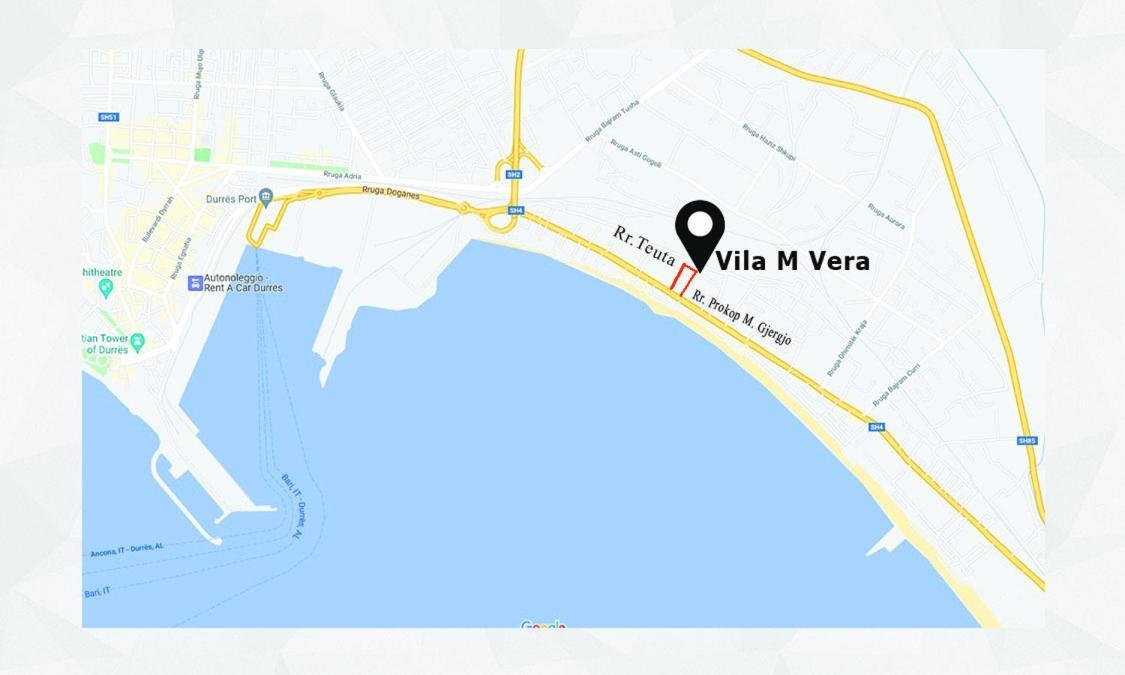 Vila M Vera Rooms With Kitchen And Apartments Durrës 外观 照片